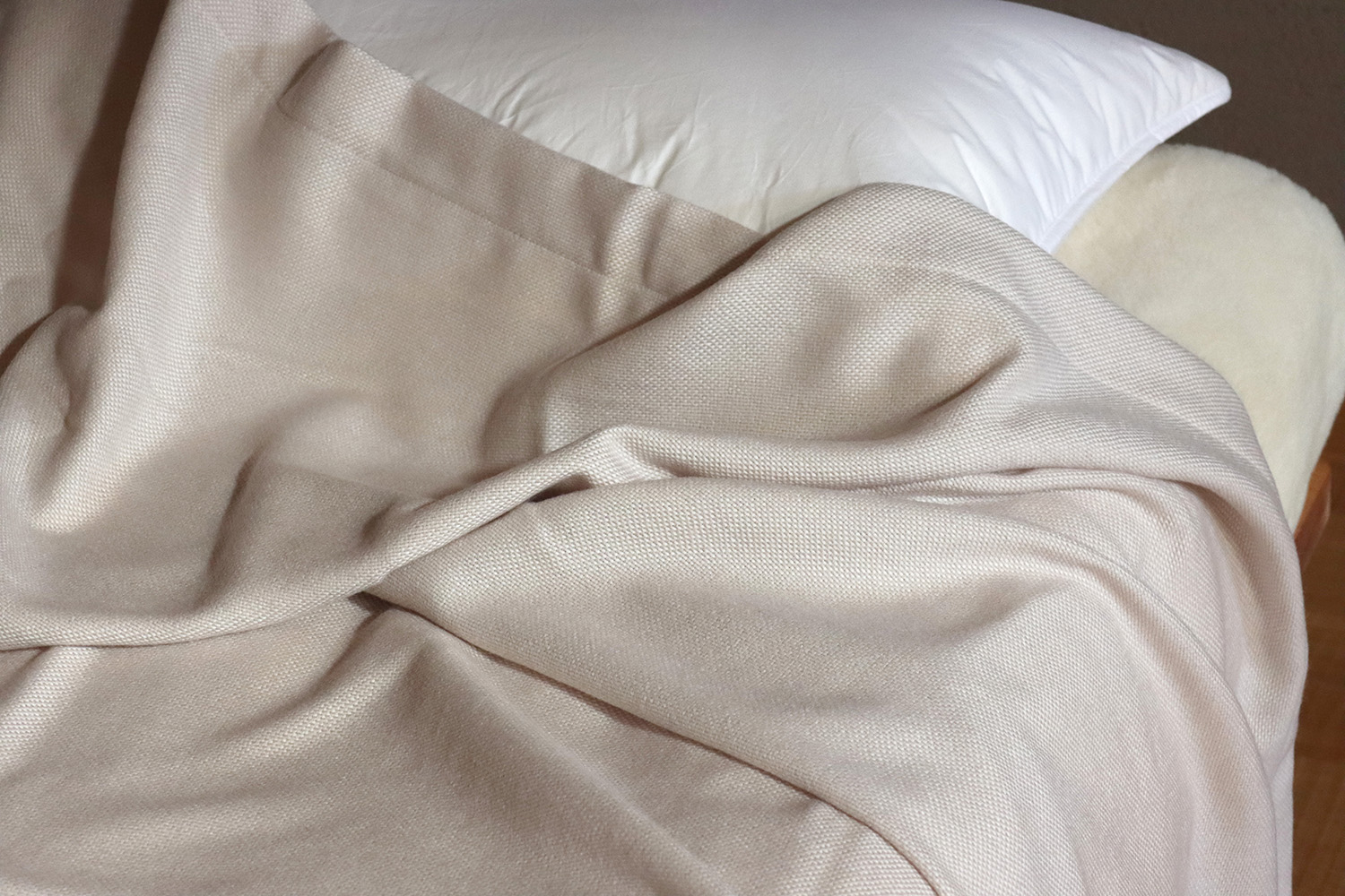 ウールシャンブレーフラットシーツ